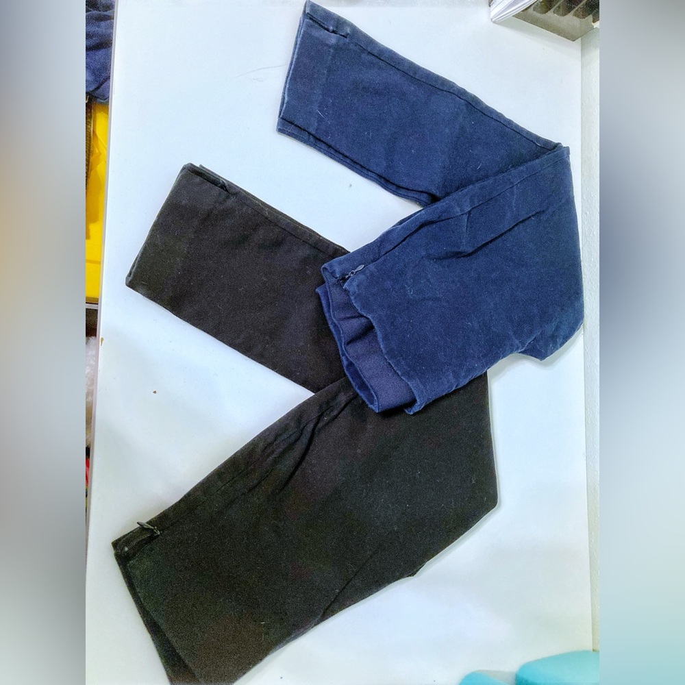 OLD NAVY BUNDLE Black and Navy PETITE Cotton skinny pants